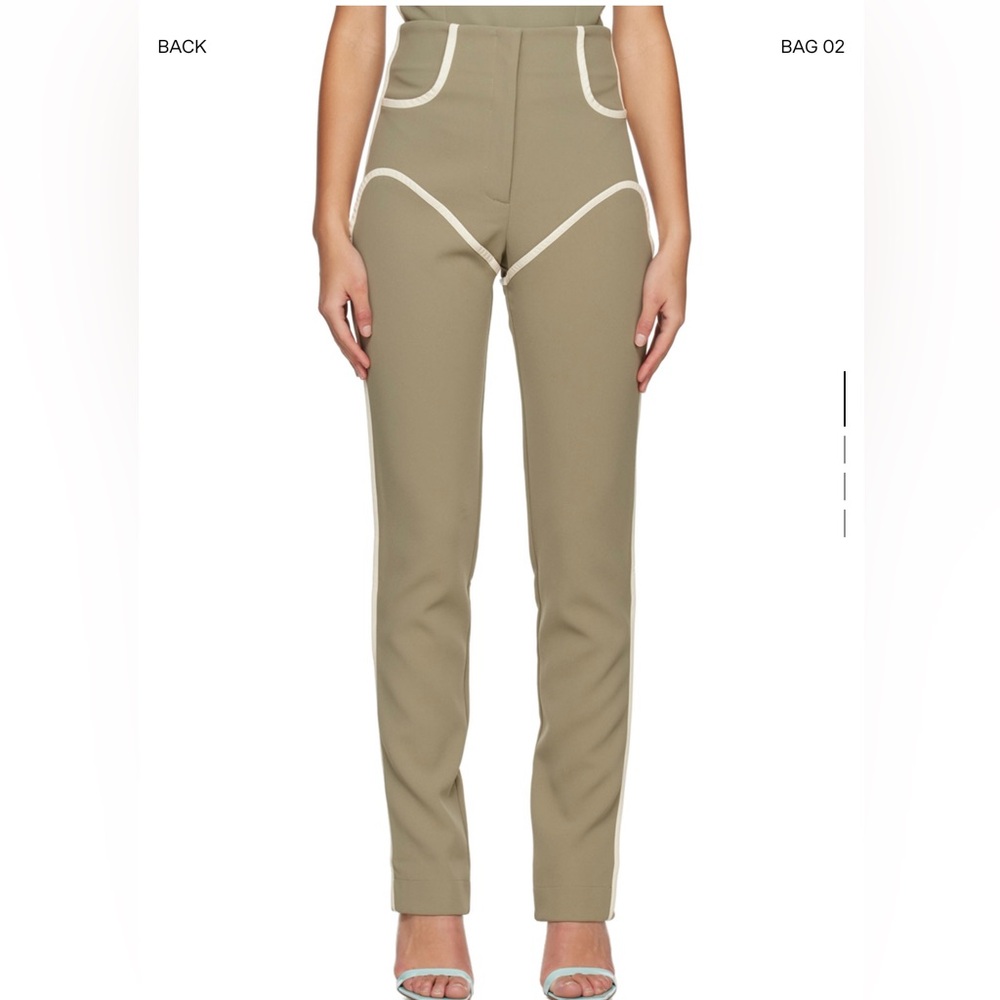 Paris Georgia Olive Straight Leg Pants